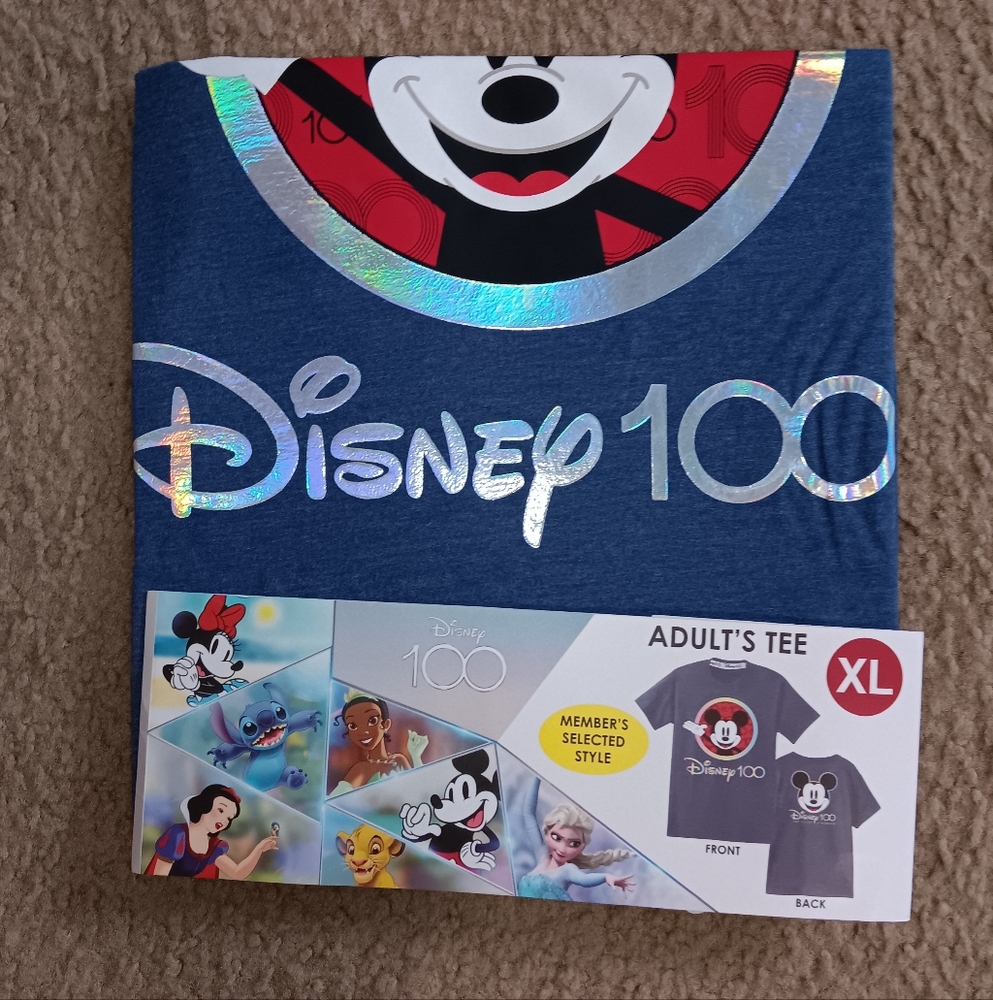 Limited Edition Disney 100 Adult Crewneck Tshirt XL